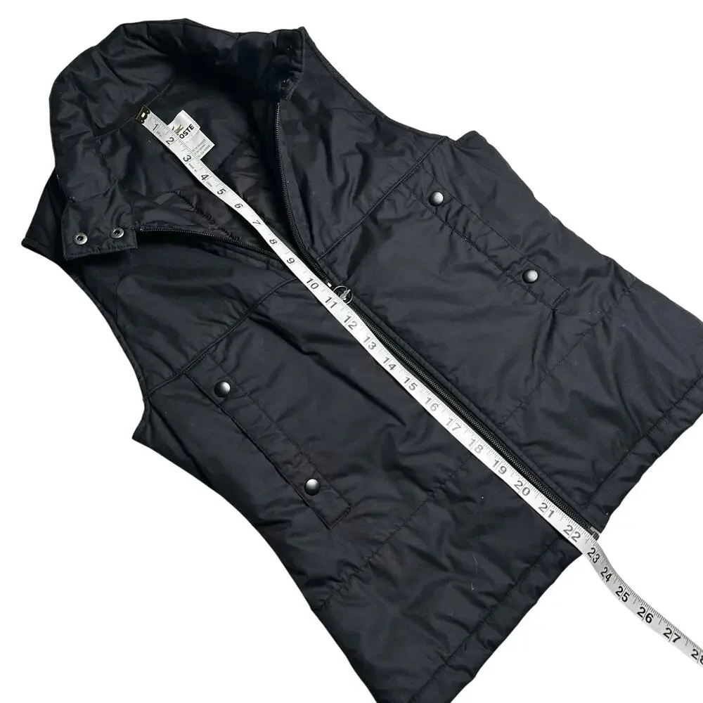 Lacoste | Women | Black Quilted Sporty Chic Layering Puffer Vest | EU 36 Small